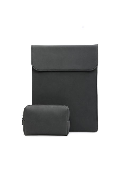 Macbook Air Sleeve Bag Suitable For Apple Notebook Protective Cover For Huawei 14-inch Handbag-Color:Vertical Splicing Beautiful Sheep-Black (inner Bag + Power Package)-Applicable Model:13 Inch Air/pro(A2337/A1989/A2179/A2338/A1708)