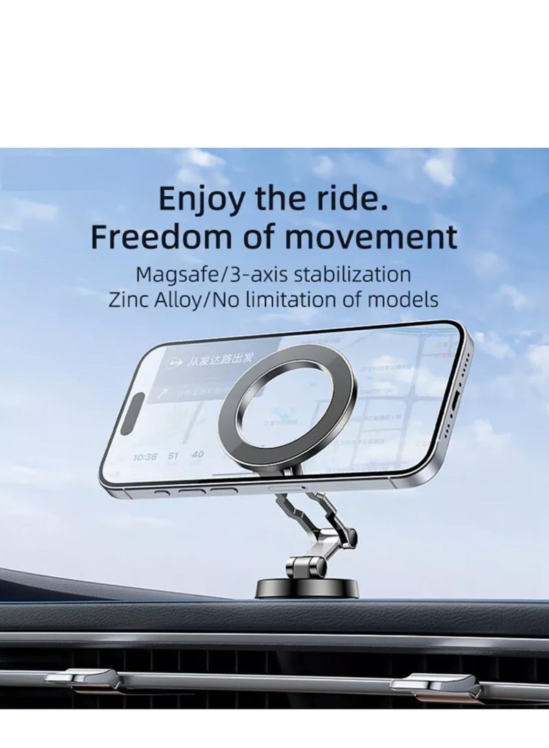 JAJEEK Magnetic Car Mount Holder D20 – Strong Magnetic Grip, Adjustable Phone Mount for Universal Compatibility with Smartphones & GPS Devices - Image 2