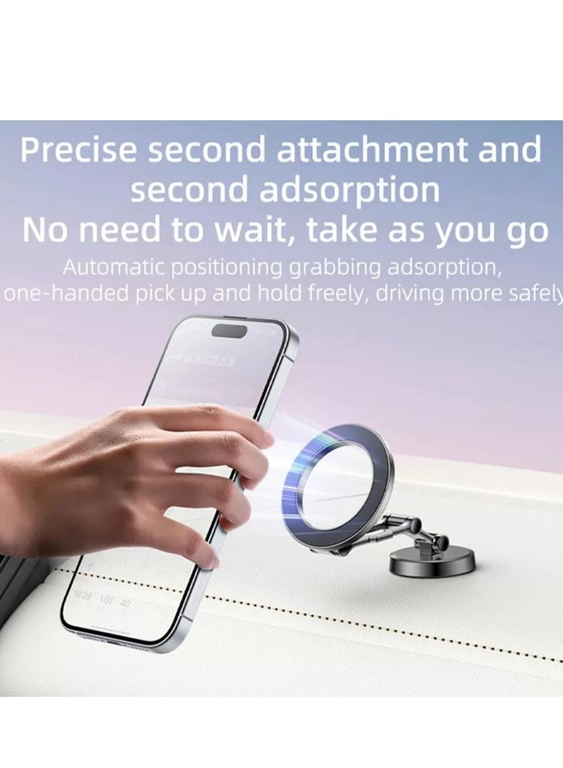 JAJEEK Magnetic Car Mount Holder D20 – Strong Magnetic Grip, Adjustable Phone Mount for Universal Compatibility with Smartphones & GPS Devices - Image 3