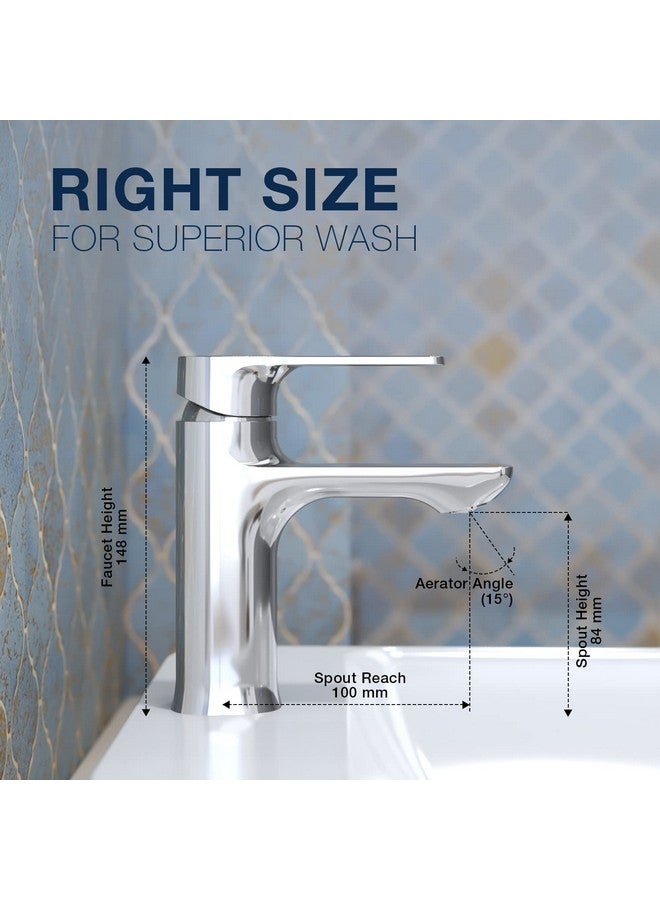 Kohler Fore Tri Wash Basin Tap (Hot and Cold) - Polished Chrome Finish - Water Tap for Bathroom - Aerodynamic Triangular Profile - Seamless Design - Strong Brass Construction 27477IN-4ND-CP - Image 4