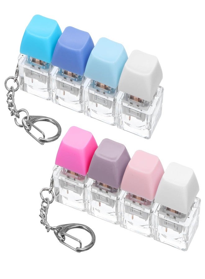 WJIAAA 2 Pcs Keyboard Fidget Toys,Crisp Sound Keyboard Keychain for Adults, Sensory Stress Relief for Anxiety & Autism - Image 1