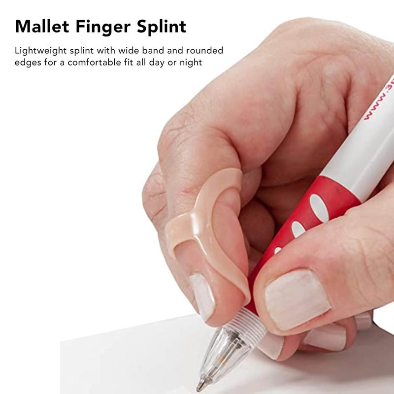 cheekyglo Finger Splint, 3Pcs Oval Finger Support Brace Support and Protection for Arthritis Mallet Trigger Finger, Finger Pain Relief, Finger Joint Protection, 3 Sizes, 13 14 15, Finger Straightener - Image 2