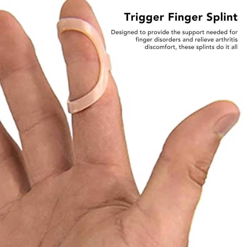 cheekyglo Finger Splint, 3Pcs Oval Finger Support Brace Support and Protection for Arthritis Mallet Trigger Finger, Finger Pain Relief, Finger Joint Protection, 3 Sizes, 13 14 15, Finger Straightener - Image 4