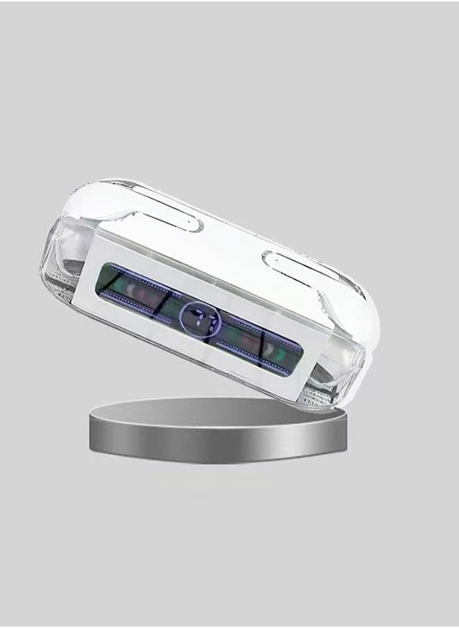 CATANES - M12 MAX Wireless Bluetooth Headset Transparent Digital Display Color Screen Touching Type Long Battery Life Headset Game Mode Bluetooth Headset For Samsung S22 Ultra/S23 Ultra White - Image 1