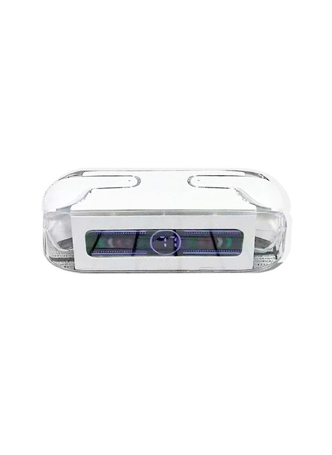 CATANES - M12 MAX Wireless Bluetooth Headset Transparent Digital Display Color Screen Touching Type Long Battery Life Headset Game Mode Bluetooth Headset For Samsung S22 Ultra/S23 Ultra White - Image 1