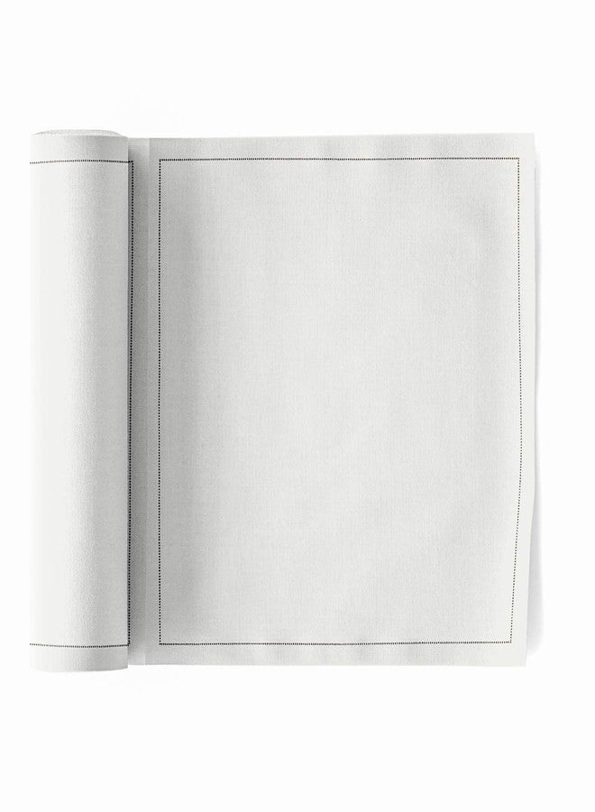 MY DRAP Washable and Reuseable Cloth Lunch Napkins - 8 x 8 in - (25 Units Per Roll, Cotton Cream) - Image 1