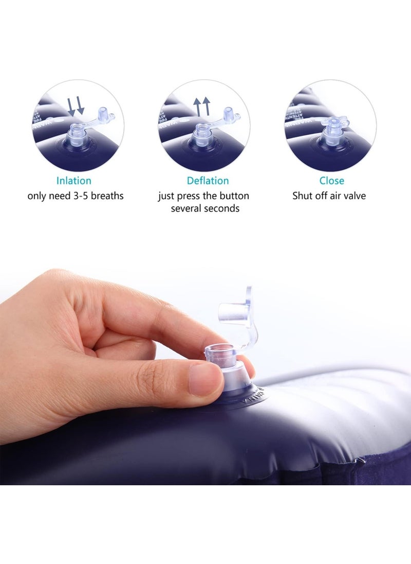 INTEX - Inflatable Pillow - Travel Pillow - Camping Pillow - Inflatable Pillow - Inflatable Velvet Pillow - Sea Pillow - Beach Pillow - Image 1