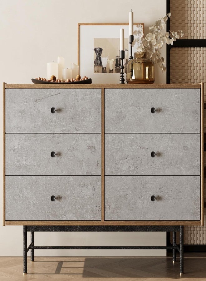 VaryPaper Industrial Limewash Concrete Wallpaper Peel and Stick for Bedroom Bathroom 15.7" x 78.7" Self Adhesive Grey Cement Wallpaper Waterproof Removable Concrete Contact Paper for Countertops Walls - Image 4