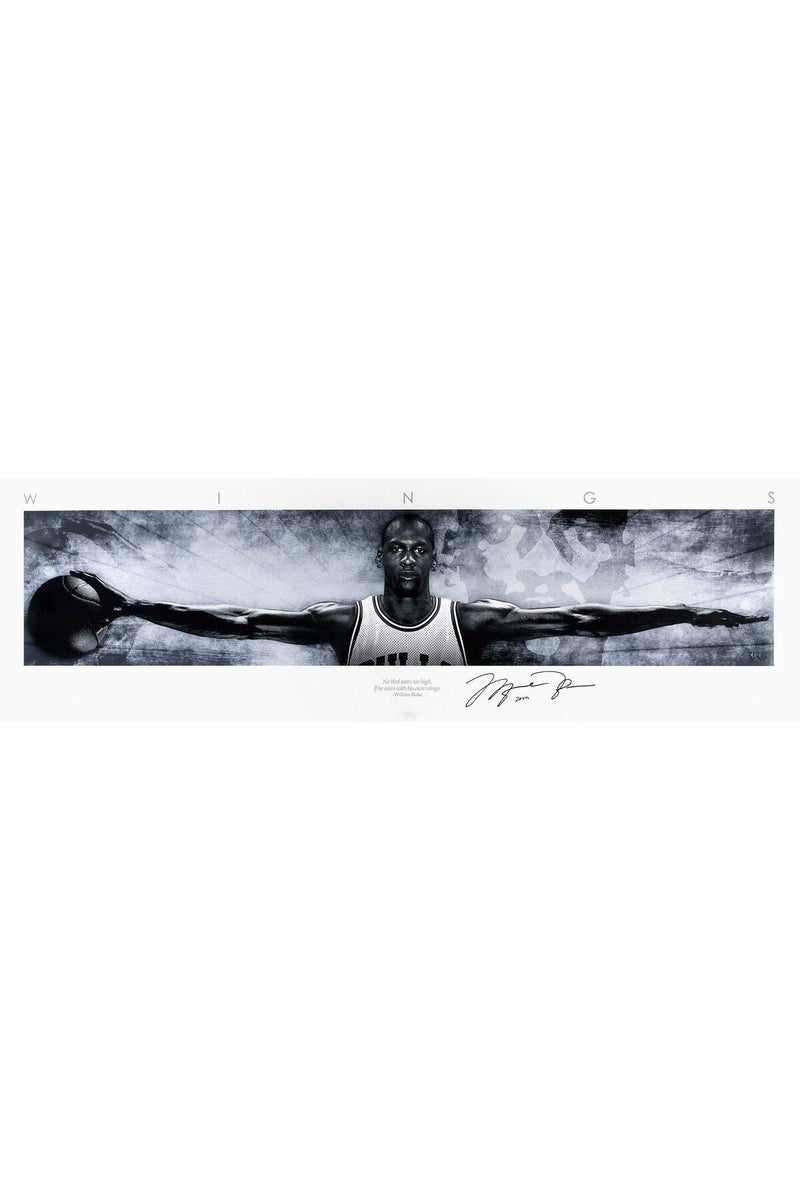 Tallenge - Michael Jordan - No Bird Soars Too High If He Soars with His Own Wings - Small Poster Paper (18 x 7 inches) - Image 1