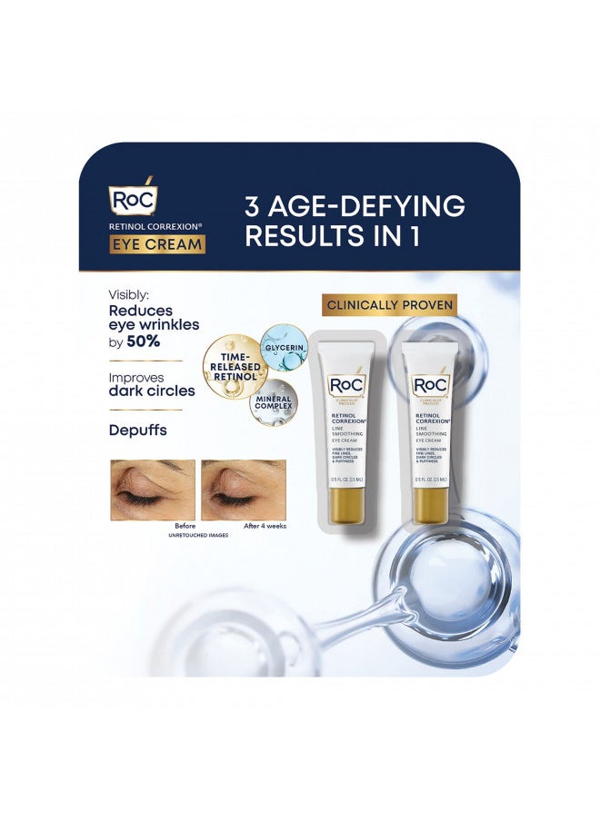 RoC - RoC Retinol Correxion Eye Cream 0.5 oz (Pack of 2) - Image 1