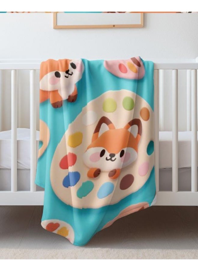 general Baby and children's cartoon flannel thin blanket (warm and comfortable, suitable for sleep, game use) 70cm*100cm - Image 4