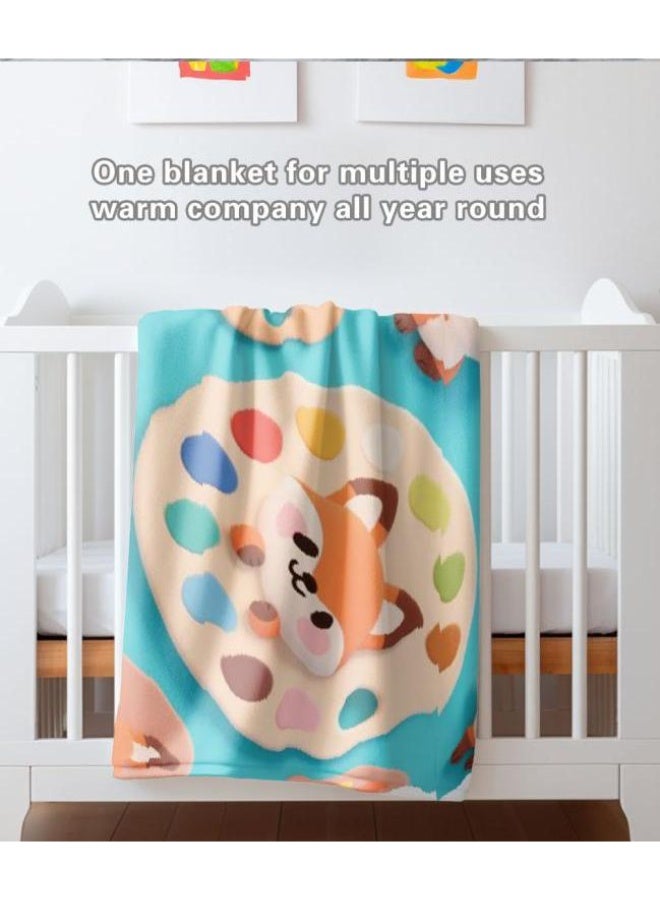 general Baby and children's cartoon flannel thin blanket (warm and comfortable, suitable for sleep, game use) 70cm*100cm - Image 5