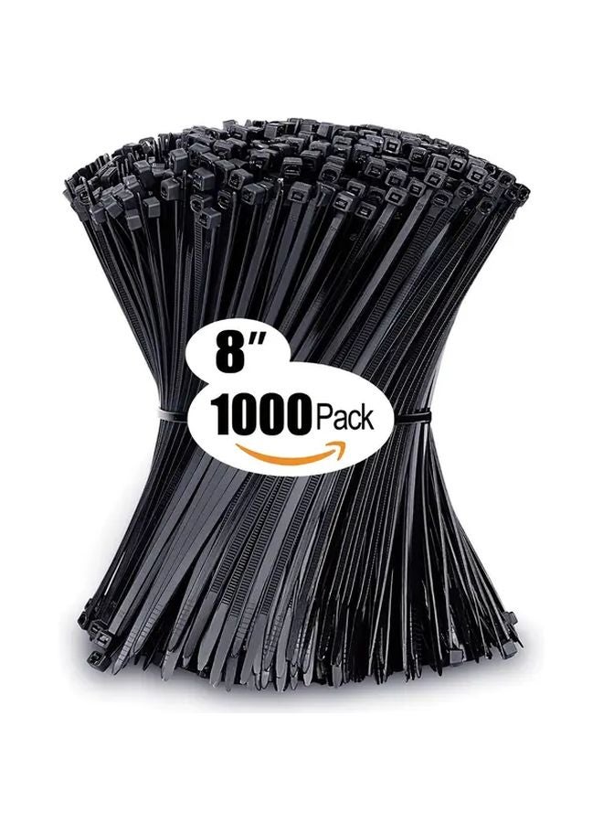 1000pcs White Heavy Duty Nylon Plastic Cable Ties 8 Inch Self Locking Zip Ties - Image 2