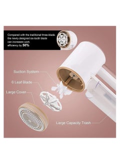 SYOSI Fabric Shaver, Electric Commercial Lint Remover with LED Display and Big Trash Box 3-Speeds for Removing Fuzz and Pill from Clothes  - Image 4