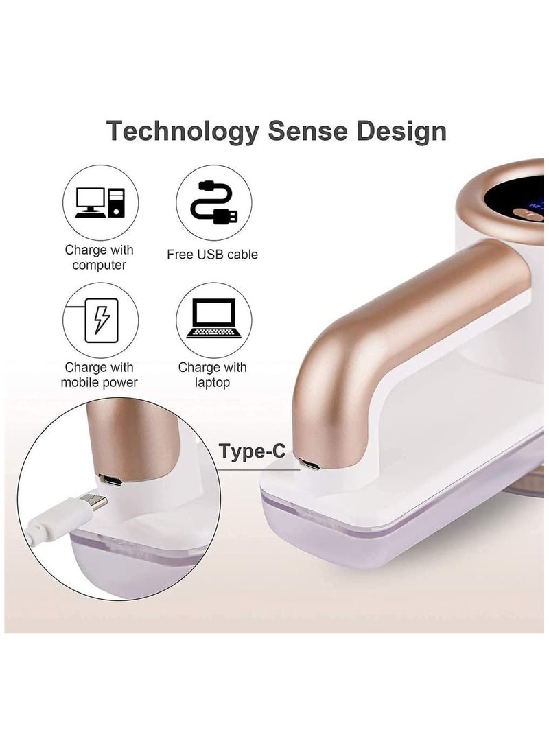 SYOSI - Fabric Shaver, Electric Commercial Lint Remover with LED Display and Big Trash Box 3-Speeds for Removing Fuzz and Pill from Clothes - Image 1