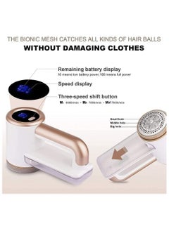 SYOSI Fabric Shaver, Electric Commercial Lint Remover with LED Display and Big Trash Box 3-Speeds for Removing Fuzz and Pill from Clothes  - Image 2