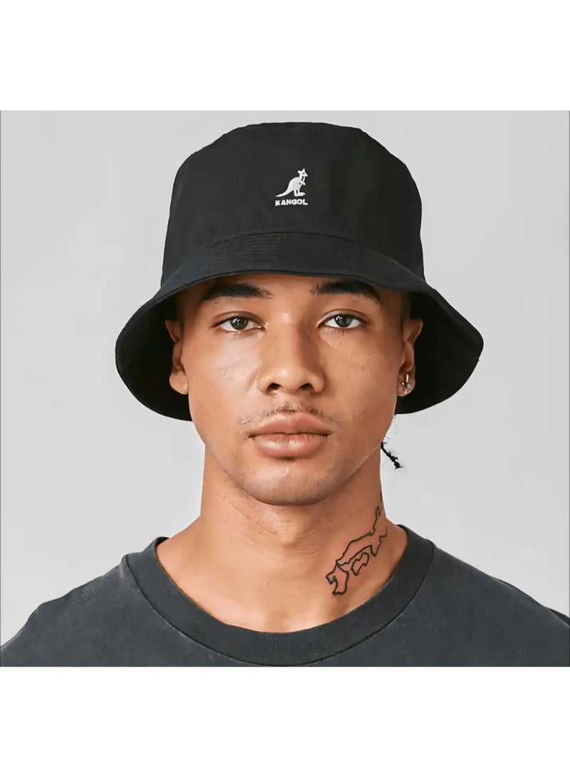 Kangol Cotton Flat Crown Bucket Hat, Casual Fashion Sun Hat, Unisex Daily Wear Fisherman Cap - Image 2