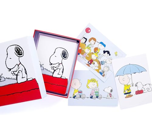 Graphique The Peanuts™ Gang Greeting Cards | 20 Pack | All Occasion Blank Note Cards with Envelopes | 4 Assorted Designs with Glitter Accents | Boxed Set for Personalized Notes | 4.25" x 6" - Image 2