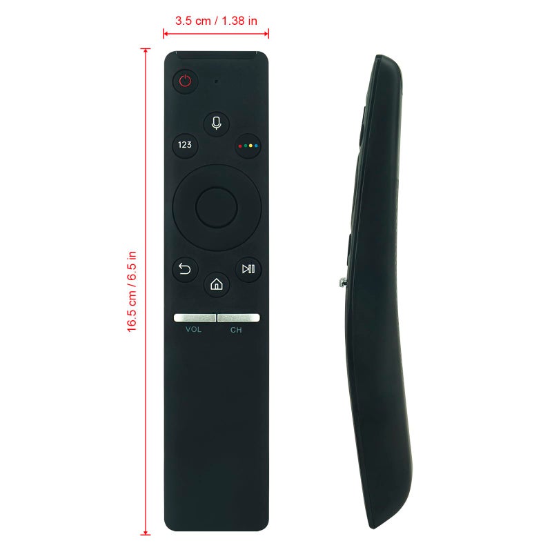 Vinabty BN59-01298E Replaced Voice Remote fit for Samsung Smart TV NU7400 NU8000 NU8500 BN59-01298D UA55NU7400W UA55NU8000W UA55NU8500W UA65NU7400W UA65NU8000W UA65NU8500W UA75NU8000W UA82NU8000W - Image 2