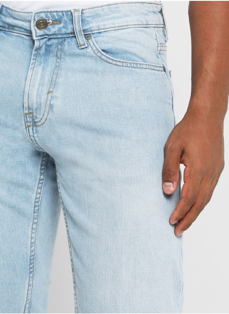 Celio - Coslim4 Light Wash Slim Fit Jeans - Image 1