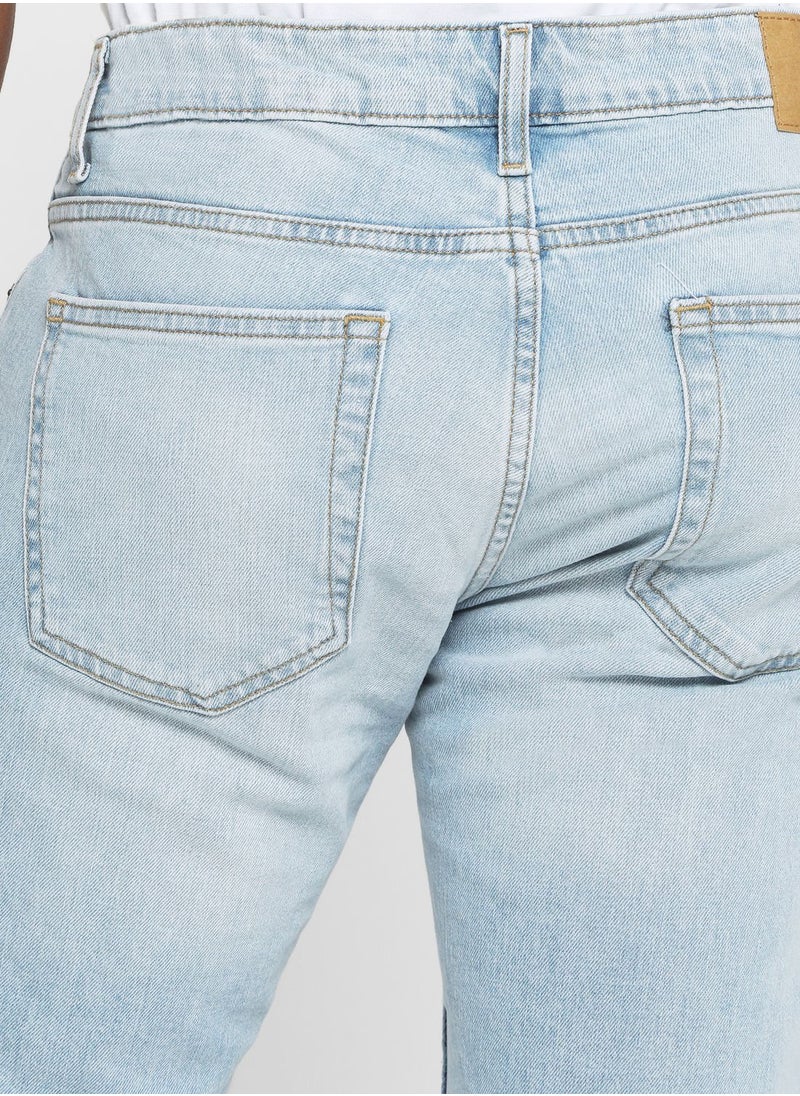 Celio - Coslim4 Light Wash Slim Fit Jeans - Image 1