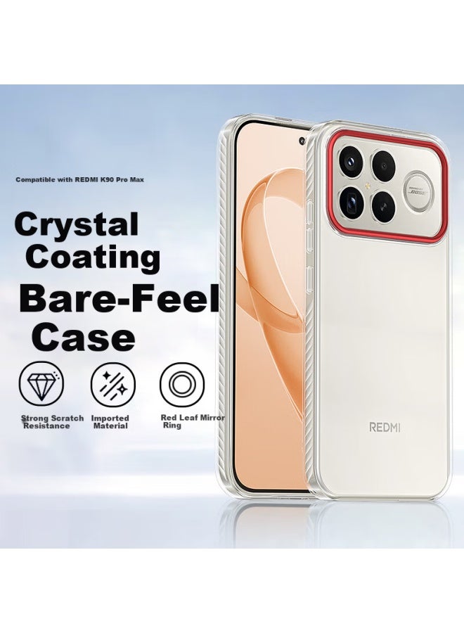 Purecolor Redmi K90 Pro Max Full-coverage Shockproof Ultra-thin Simple Protective Transparent Case With Camera Protection For Men And Women - Image 1