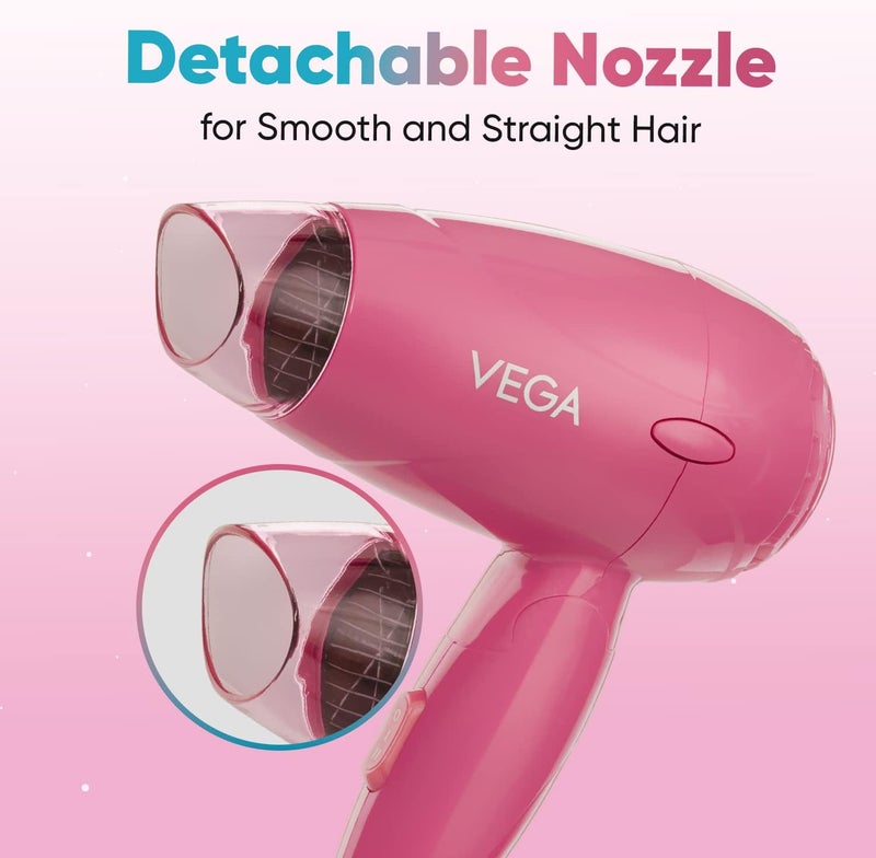 Vega Hair Dryer for Women, 1200W, Travel Friendly Compact Blow Dryer with Foldable Handle, (VHDH-33) - Image 5