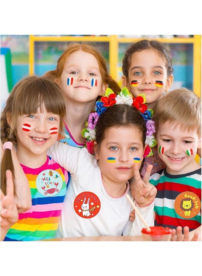 2000PCS reward stickers, teacher reward stickers school stickers 4 roll motivational stickers in 24 designs for children students teachers classroom - Image 5