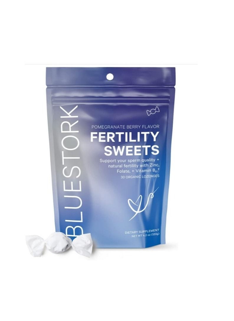 Pink Stork Fertility tea Pomegranate Berry Flavor 30 lozenges 