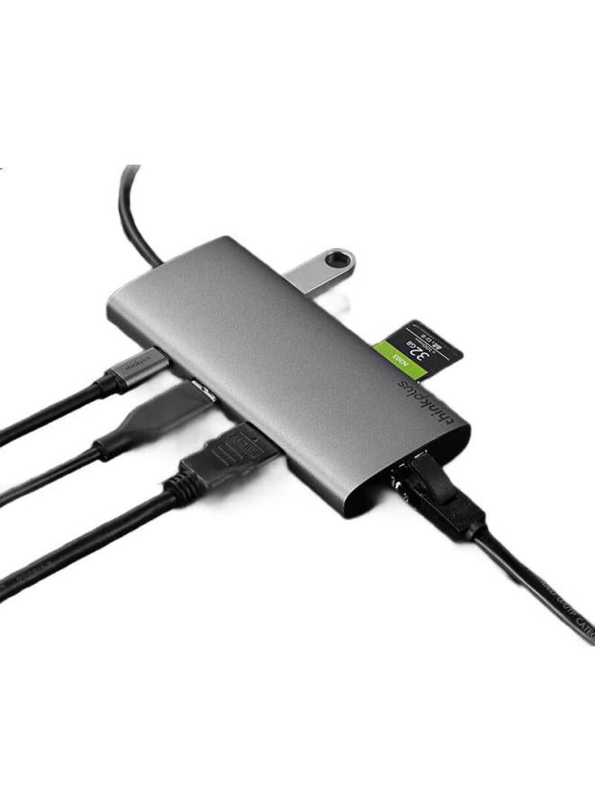 thinkpad Lenovo Type-C Expansion Dock, Usb Hub, Rj45 Gigabit Ethernet Adapter, Hdmi Converter, Pd Fast Charging, Laptop Expansion Dock, Metal Lc07-R - Image 1