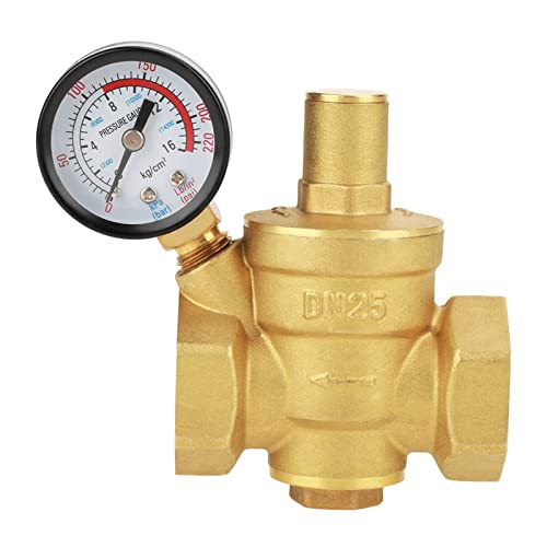 LiebeWH Water Pressure Regulator 1 inch DN25 Brass Pressure Reducing Valve Adjustable for RV and Household Water System - Image 1