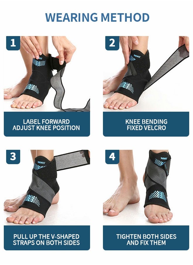 Right -footed And Right Ankle Support, Adjustable Ankle Brace, Sprained Ankle, Stabilizing Ligament Support, Support For Bottom Fasciitis, Exercise Protective Supplies