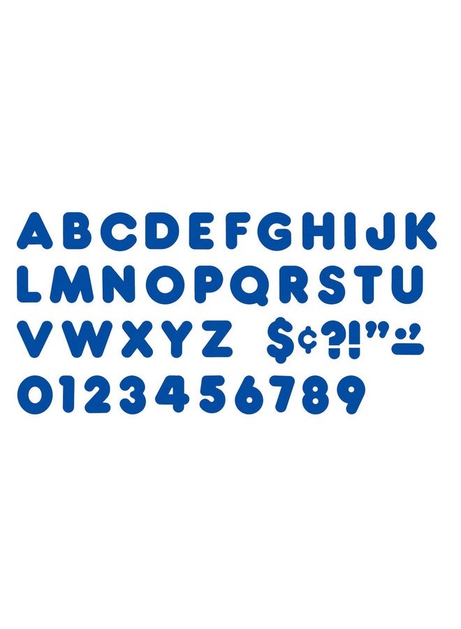 Trend Enterprises Trend Royal Blue 4" Casual Uppercase Ready Letters, Bulletin Board Decor, 4-Inch, 72 Pieces - Image 2