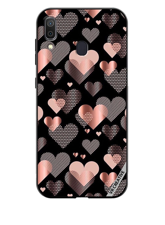 VR CREATIVE Protective Case Cover For Samsung Galaxy A30 Flying Hearts Design Multicolour - Image 1