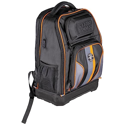 Klein Tools 62805BPTECH 28Pocket Laptop Backpack Tool Bag Tradesman Pro ExtraLarge Tech Tool Backpack with Molded Bottom Charging Port - Image 1