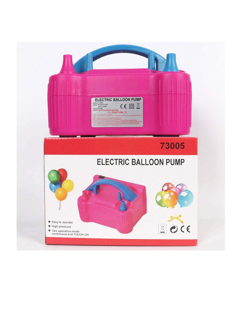AS SEEN ON TV Portable Electronic Air Blower Balloon Inflator Pump Quick Inflatable Pink / Blue Machine - Image 1