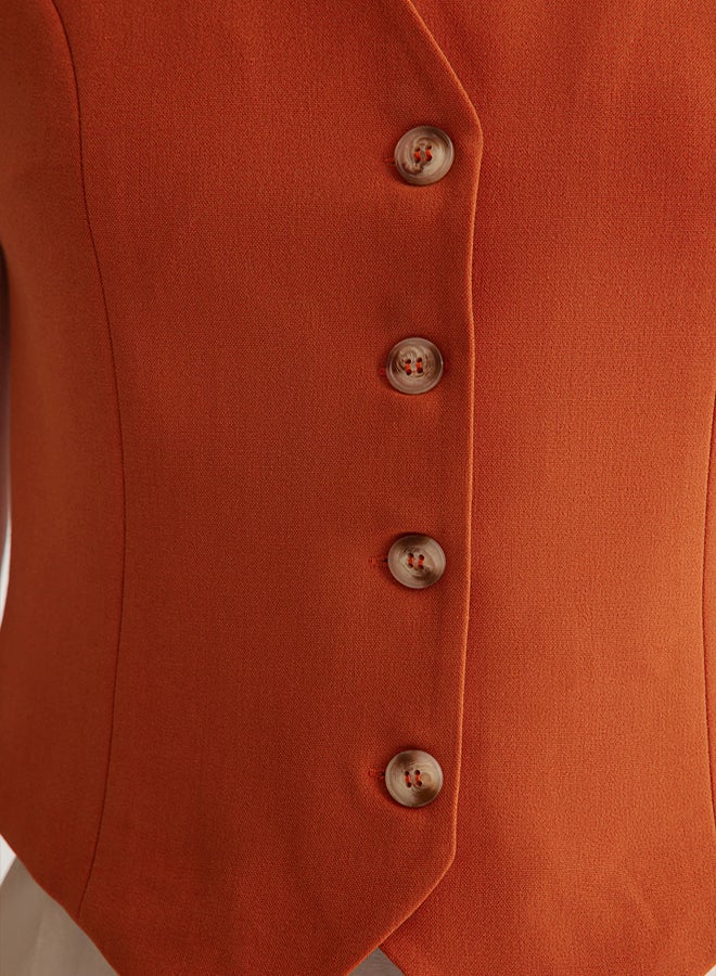 trendyol Tile Premium Regular Mold Crop Woven Vest - Image 4