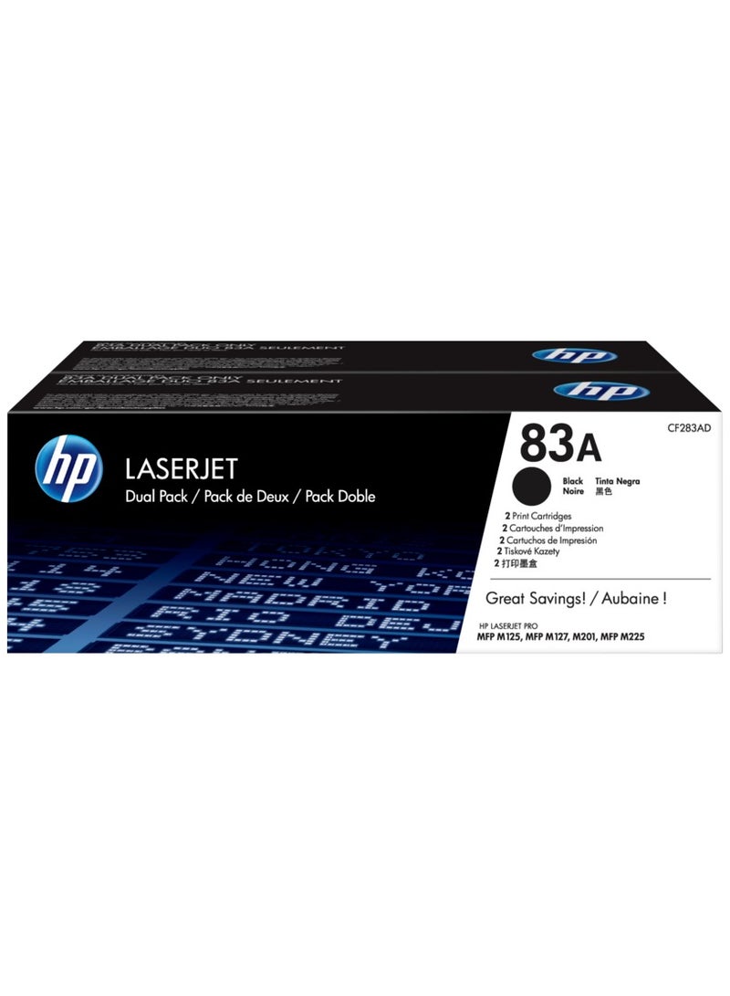 Hpe HP 83A Black Original LaserJet Toner Cartridge (CF283AB) - Image 2