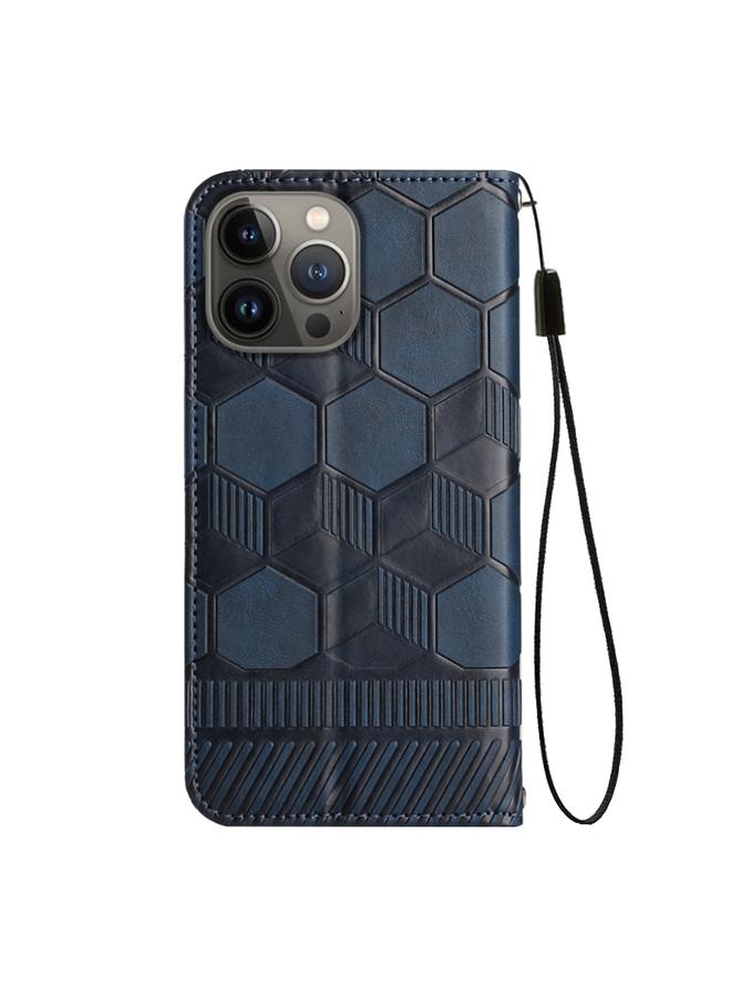 S-TOP Case For iPhone 14 Pro Football Texture Magnetic Leather Flip Phone Case - Image 3