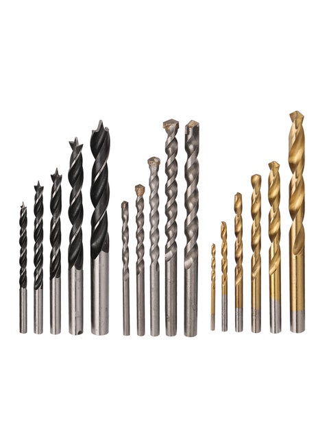 Combined Drill Set 16-Piece | Hand Tools |Power Drill Parts | Drill Bits |Twist Drill Bits | Jobber Drill Bits