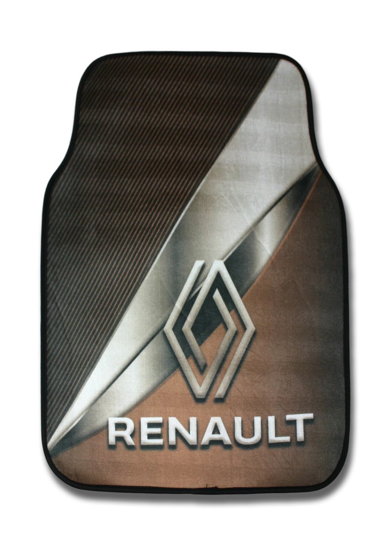 Universal Car Floor Mats Set 5 Pieces Compatible With Renault Vehicles Anti Slip Design Durable Easy To Clean Protects Interior From Dirt Dust Mud Water And Daily Spills Front Rear And Center Mats For Daily Use - Image 2