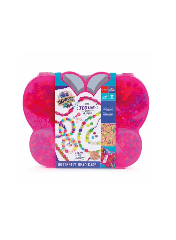 ADDO Out To Impress Butterfly Bead Case | Jewellery Making Kit | Friendship Bracelet | Alphabet Beads | Crystal Beads | Customize Your Jewellery | Arts & Craft | DIY Craft Kit | Do it Yourself | Educational & Learning | Creative Gift for Kids and Adults - Image 5