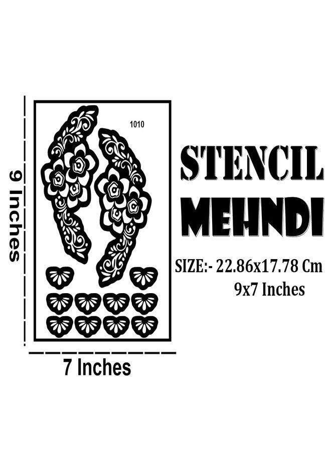 ORDERSHOCK Ornamental Mehndi Stencil Sticker for Elegant Designs - Image 3