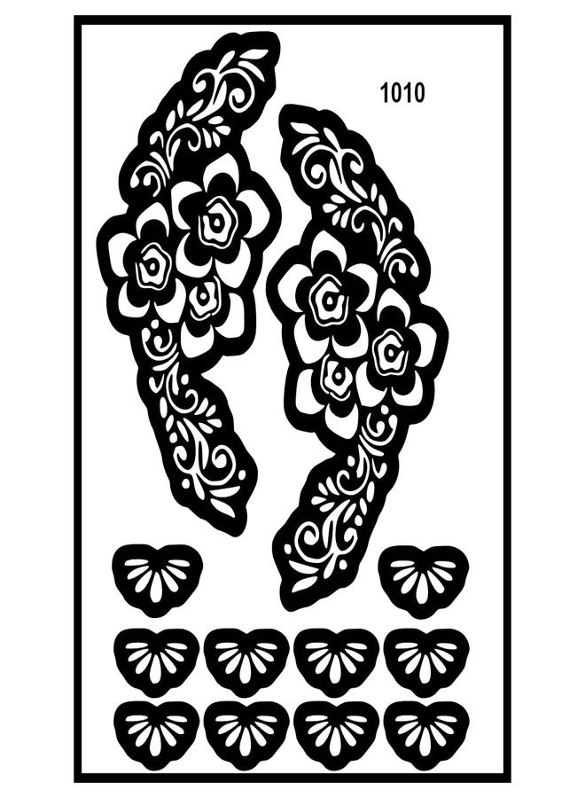 ORDERSHOCK Ornamental Mehndi Stencil Sticker for Elegant Designs - Image 1