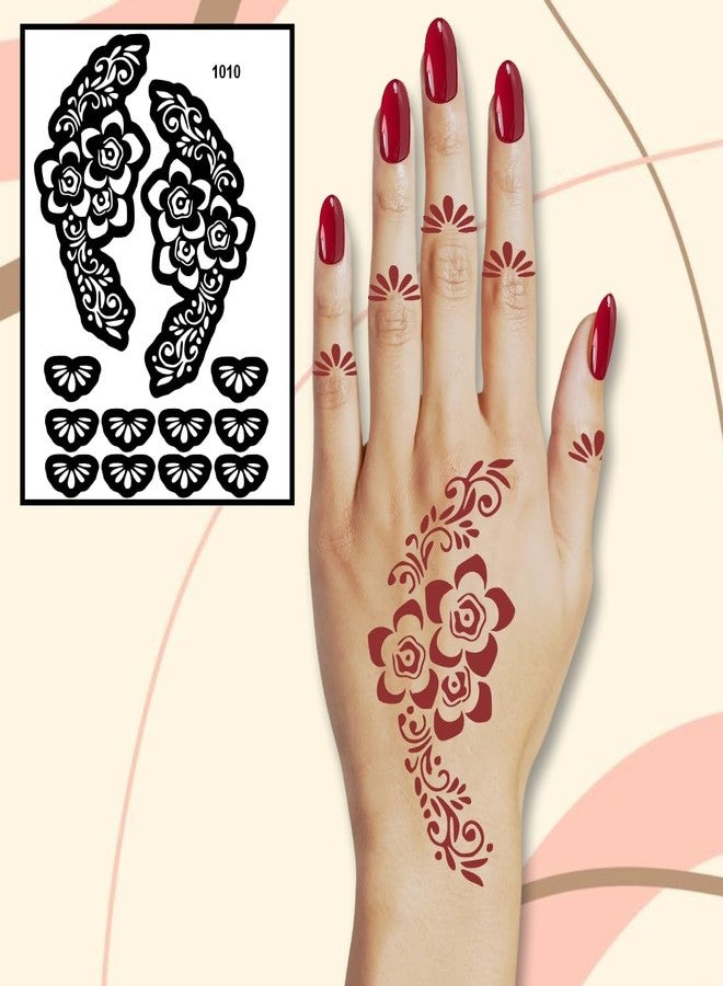 ORDERSHOCK Ornamental Mehndi Stencil Sticker for Elegant Designs - Image 4