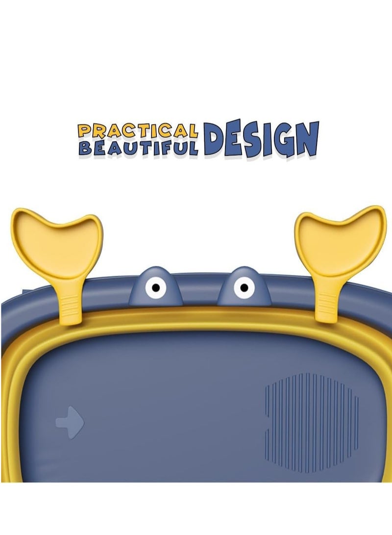 UKR Foldable Baby Bathtub – Portable Infant & Toddler Bath Tub in Blue | Space-Saving, Easy-to-Store Bath Organizer | Compact & Lightweight Bathing Solution for Babies & Toddlers | Perfect for Home, Travel & On-the-Go Use - Image 2