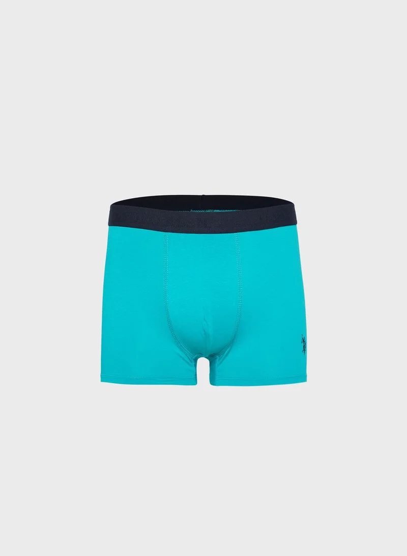 U.S. Polo Assn. 3 Pack Logo Print Trunks