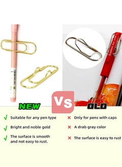 Generic 5 Pcs Metal Pen Clips Paper Clip Pen Holder for Journal Planner  - Image 3