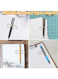 Generic 5 Pcs Metal Pen Clips Paper Clip Pen Holder for Journal Planner  - Image 5