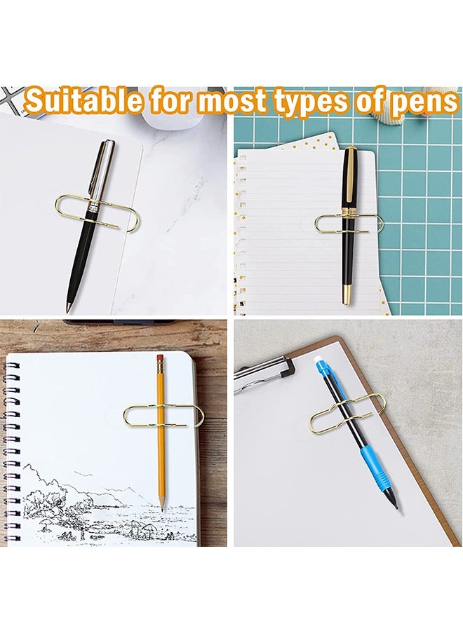 5 Pcs Metal Pen Clips Paper Clip Pen Holder for Journal Planner - Image 5